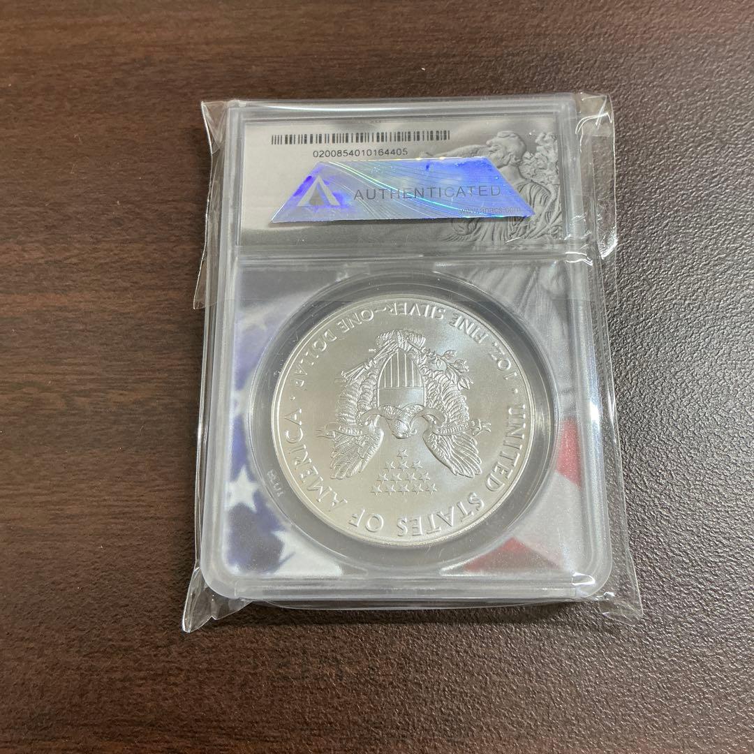 2021年　アメリカ　イーグル　銀貨　MS70 最高鑑定品　シルバー　ANACS