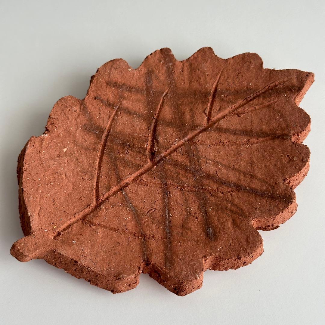 各見政峯 備前 皿 緋襷 葉皿 5枚 共箱