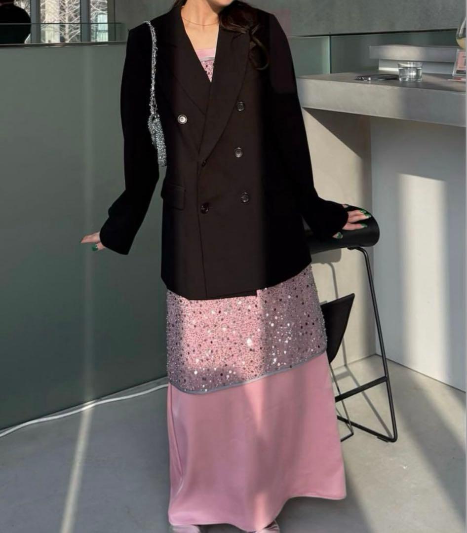 スーツ・フォーマル・ドレス andresd satin dress