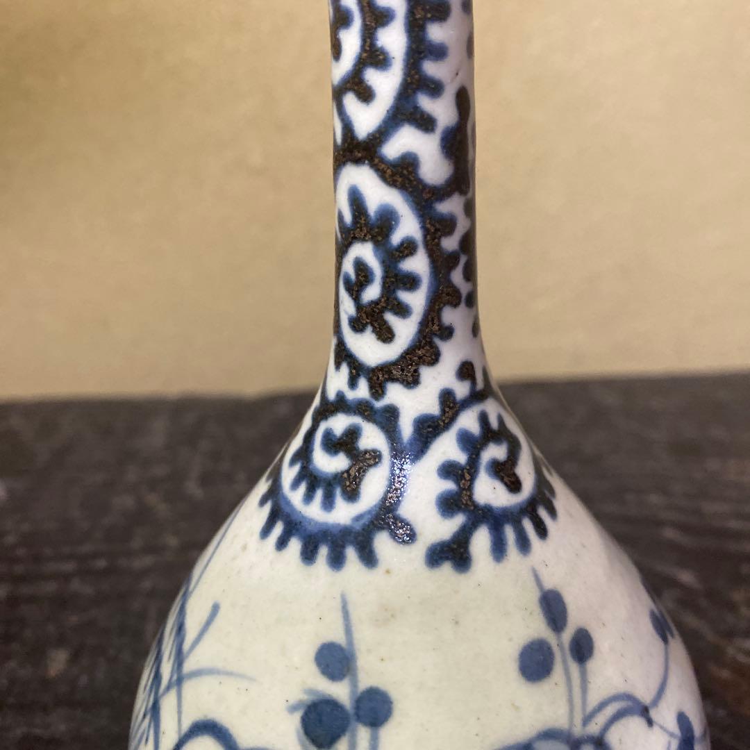 古伊万里たこ唐草徳利