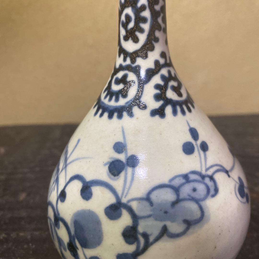 古伊万里たこ唐草徳利