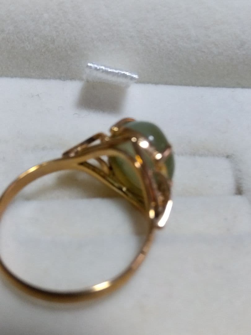 キャッツアイリング 18K ゴールド 鑑定書付