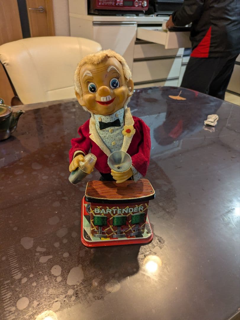 【希少】昭和レトロ 野村トーイ ブリキ製 バーテンダー 動作確認済み