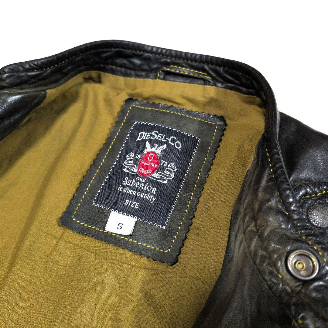 【激渋】DIESEL vintage加工 ライダースジャケット シープレザー