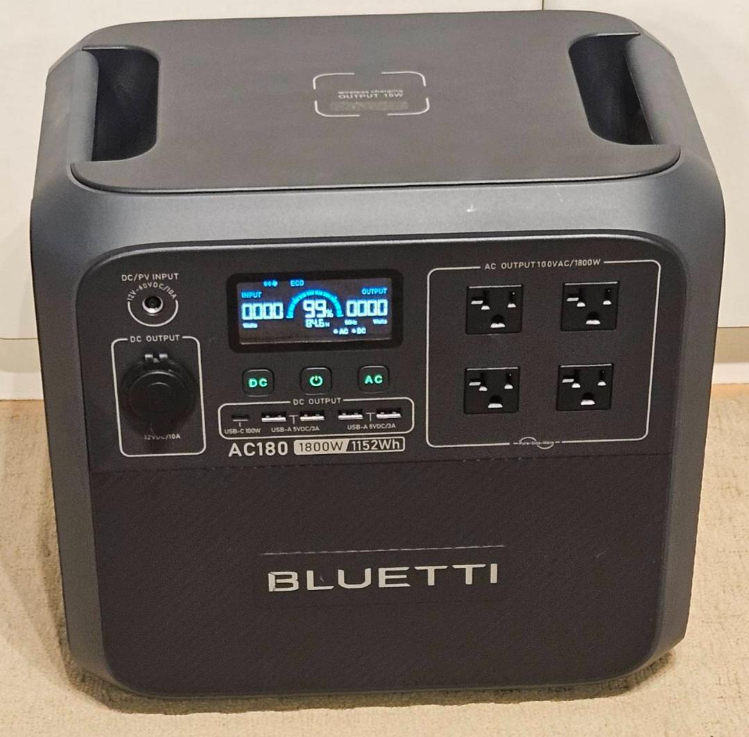 BLUETTI AC180 ポータブル電源 1152Wh 1800W