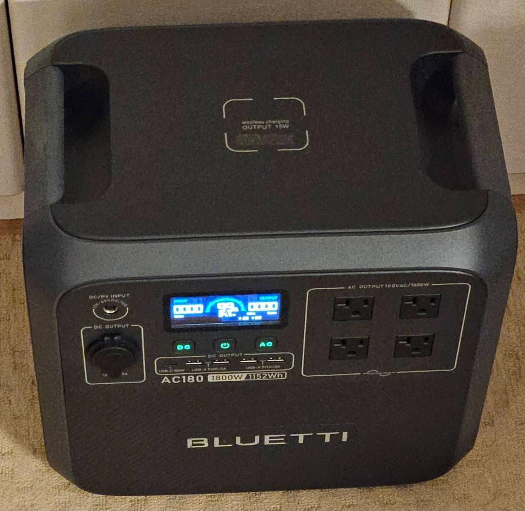 BLUETTI AC180 ポータブル電源 1152Wh 1800W
