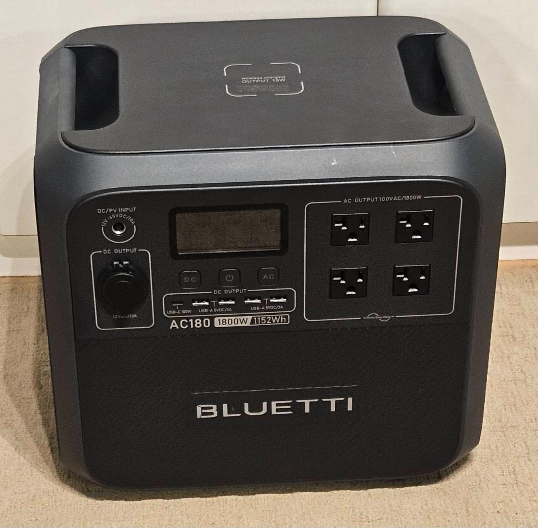 BLUETTI AC180 ポータブル電源 1152Wh 1800W