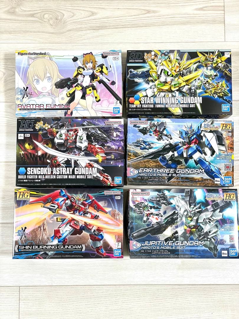 HG 1/144 ガンダム ビルドシリーズ ガンプラ6体セット 新品未組立