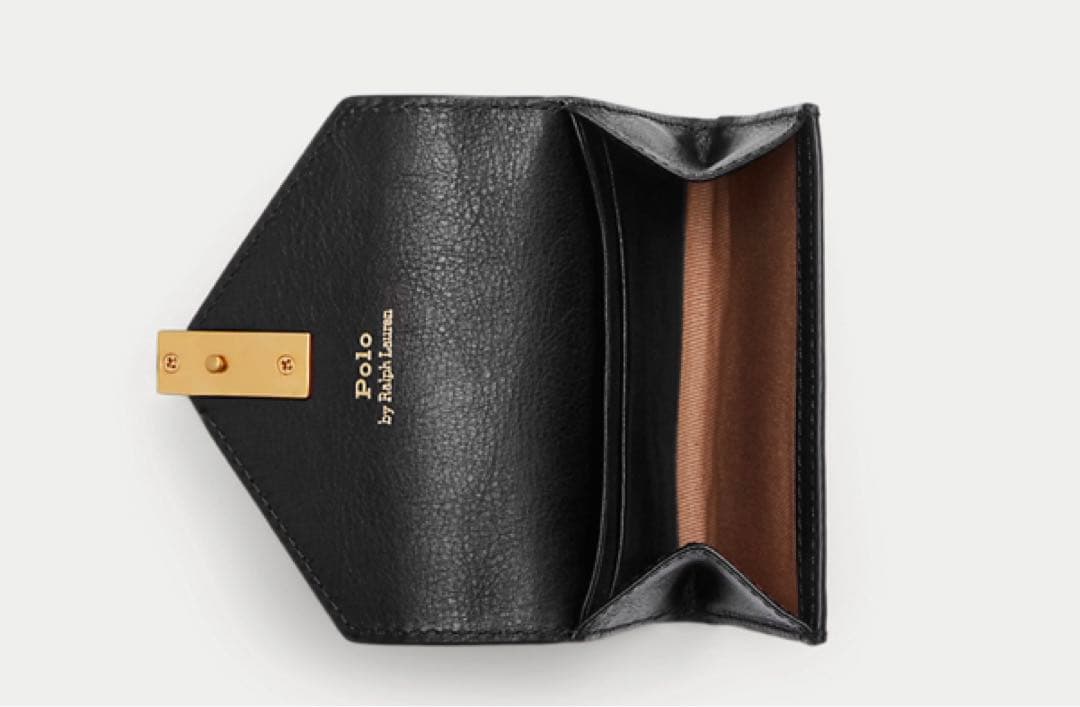 Ralph Lauren カードケース　ミニ財布　革小物　黒