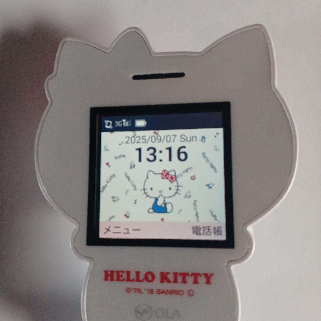 ハローキティ SIMフリー 3G携帯電話 ガラケー FIGURINE KT-01