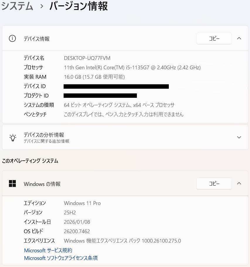 第11世代、Dell Vostro 3500、16GB、新品 256GB+500