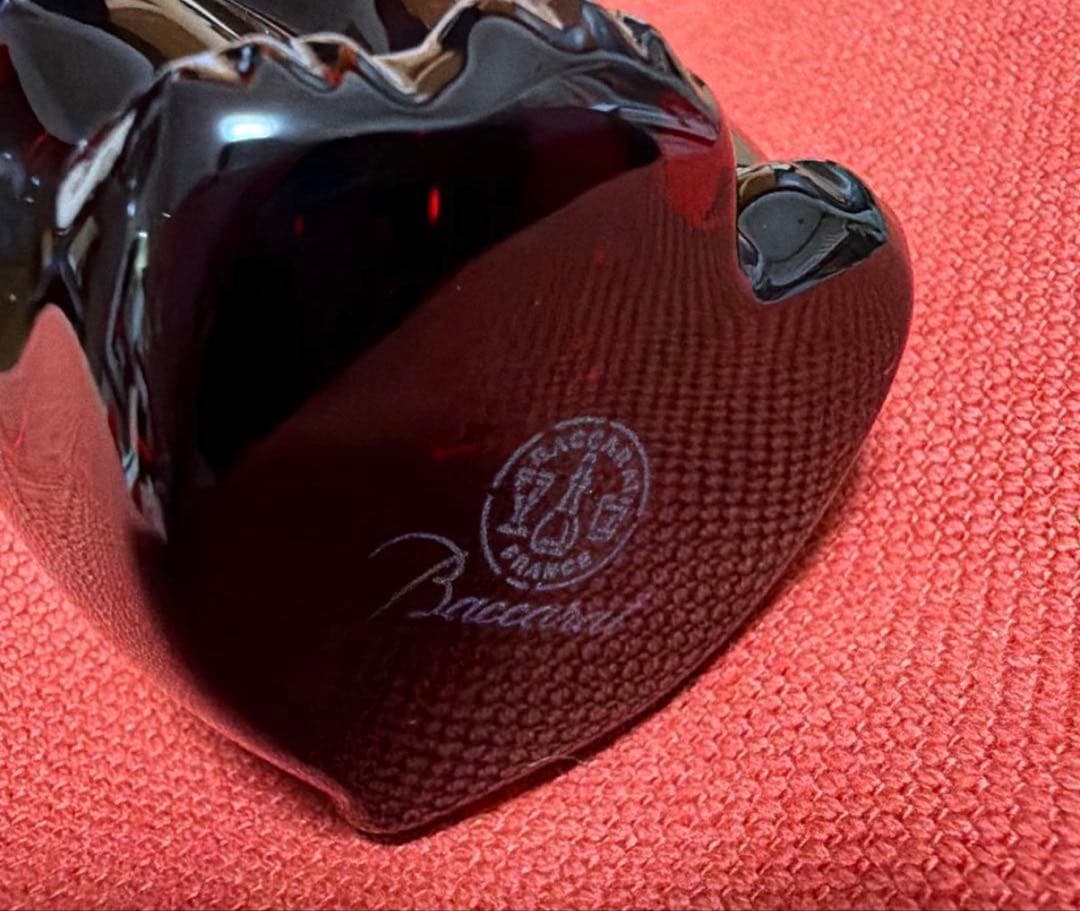 バカラ　baccarat 招き猫　レッド