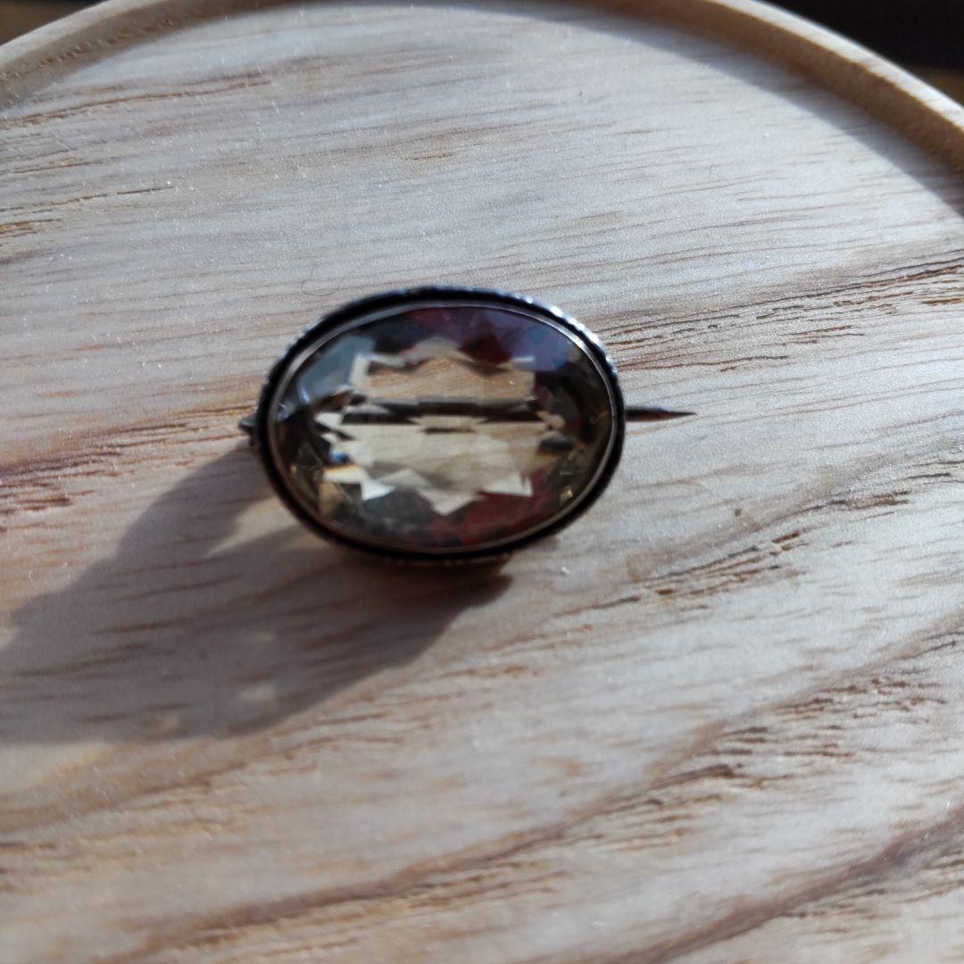 アンティークブローチ シトリン