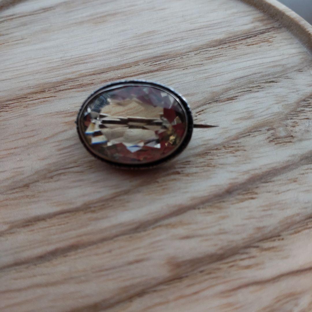 アンティークブローチ シトリン