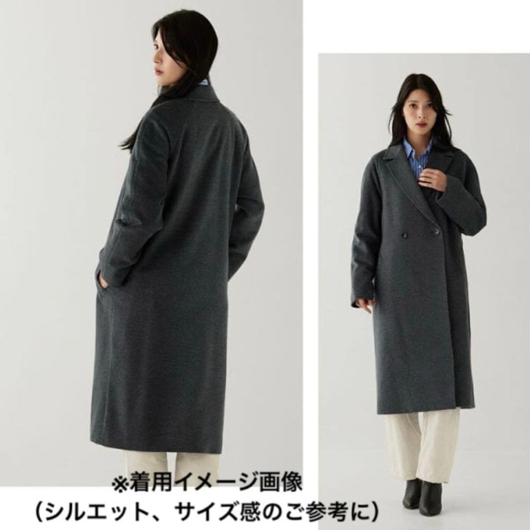 新品【ルイス】チェスターコート　ロング　ダブル　メンズ　オーバーサイズ　黒