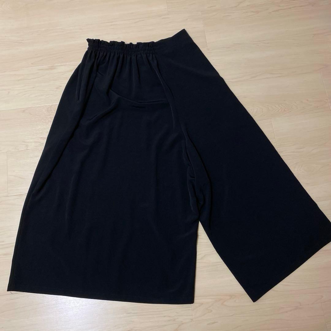 Y’sブラックアシメントリーサルエルパンツ