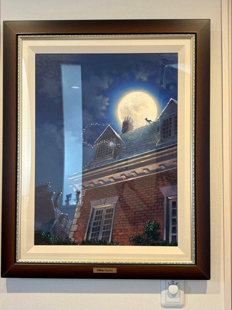 【限定セール中】ディズニー　ファインアート 月夜のピーターパン