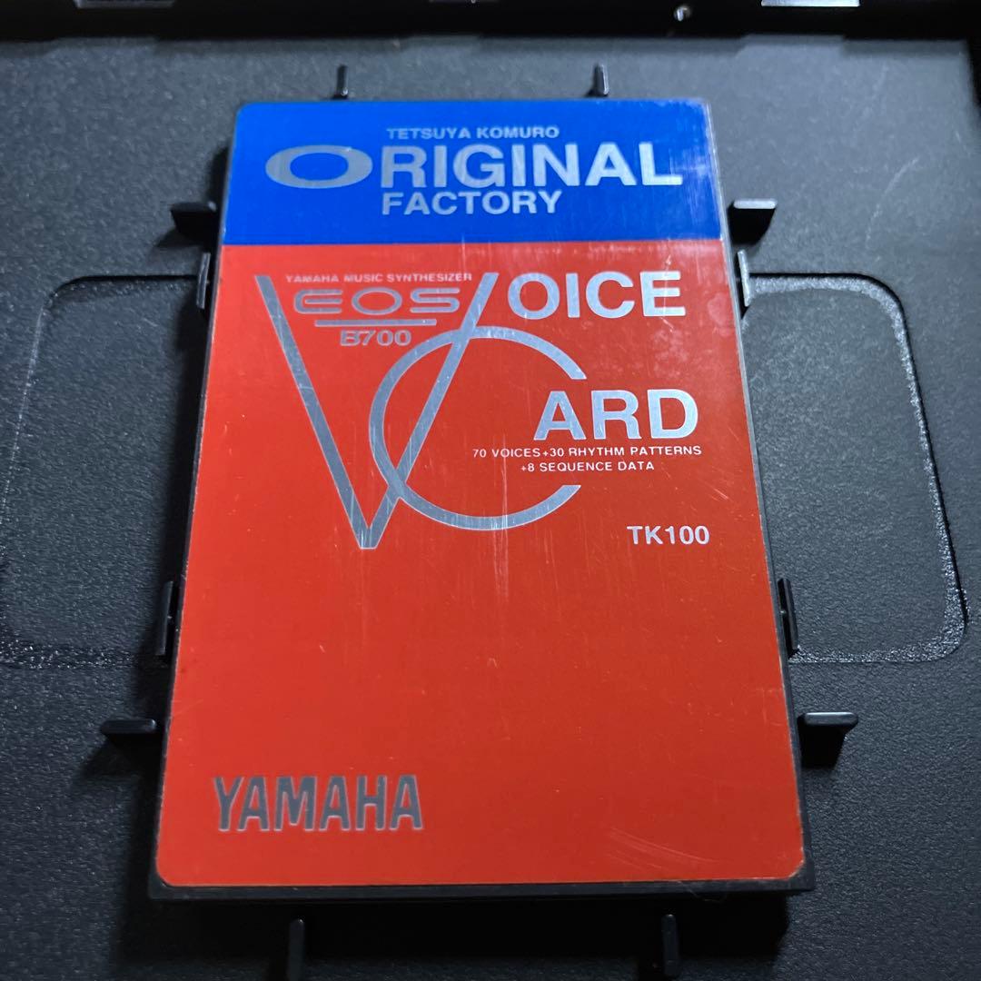 貴重　YAMAHA EOS B700ボイスカード TK100 小室哲哉