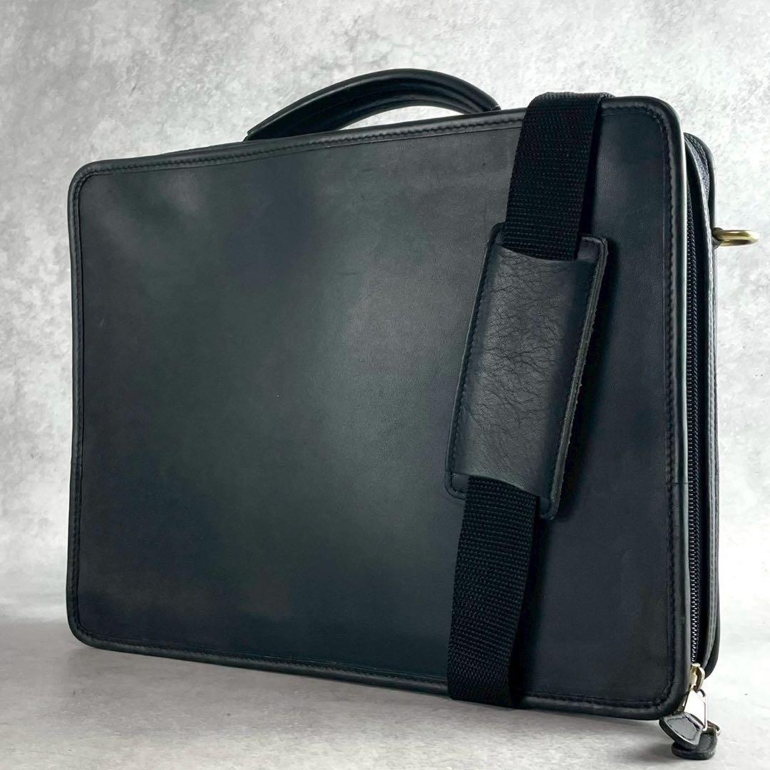 ✨美品✨オールドコーチ　ビジネスバック　ブリーフケース　2way レザー　黒