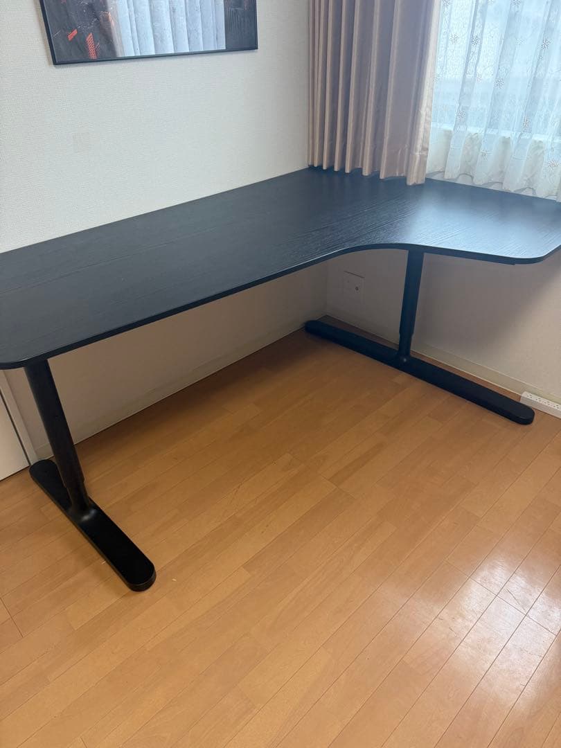 イケアIKEA BEKANT ベカント コーナー　デスク 机　左右セット