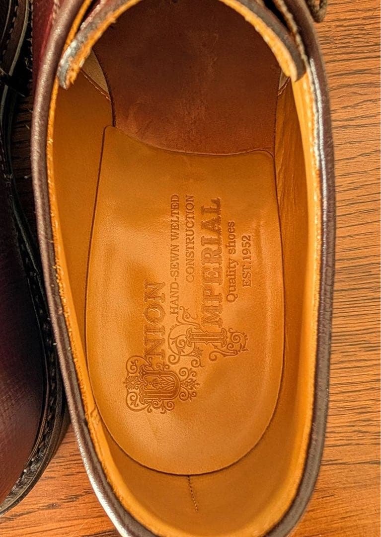 UNIONIMPERIAL カントリー　プレーントゥ　ブラウン