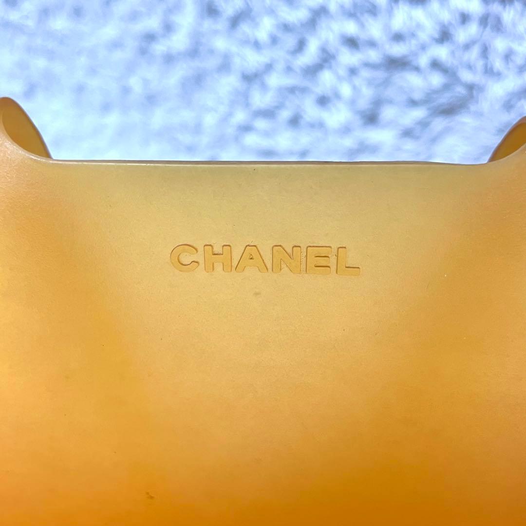 ✨入手困難✨CHANEL ラバートートバッグ ハンドバッグ オレンジ ロゴ金具