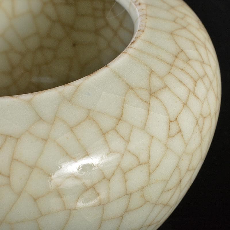 中国　南宋　哥窯　氷裂文　水孟　筆洗　V　R6822