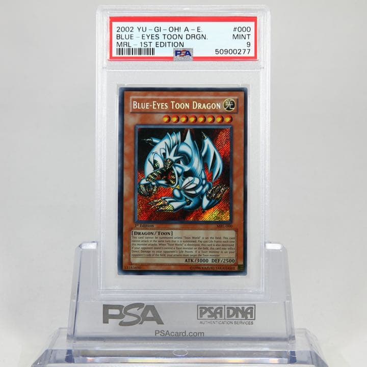 遊戯王 ブルーアイズ・トゥーン・ドラゴン1st シークレット 旧アジアpsa9