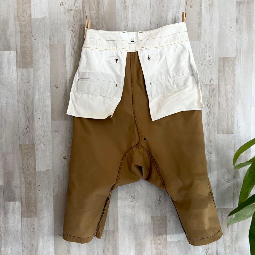 コムデギャルソン　GANRYU ガンリュウ サルエルパンツ　日本製　ブラウン