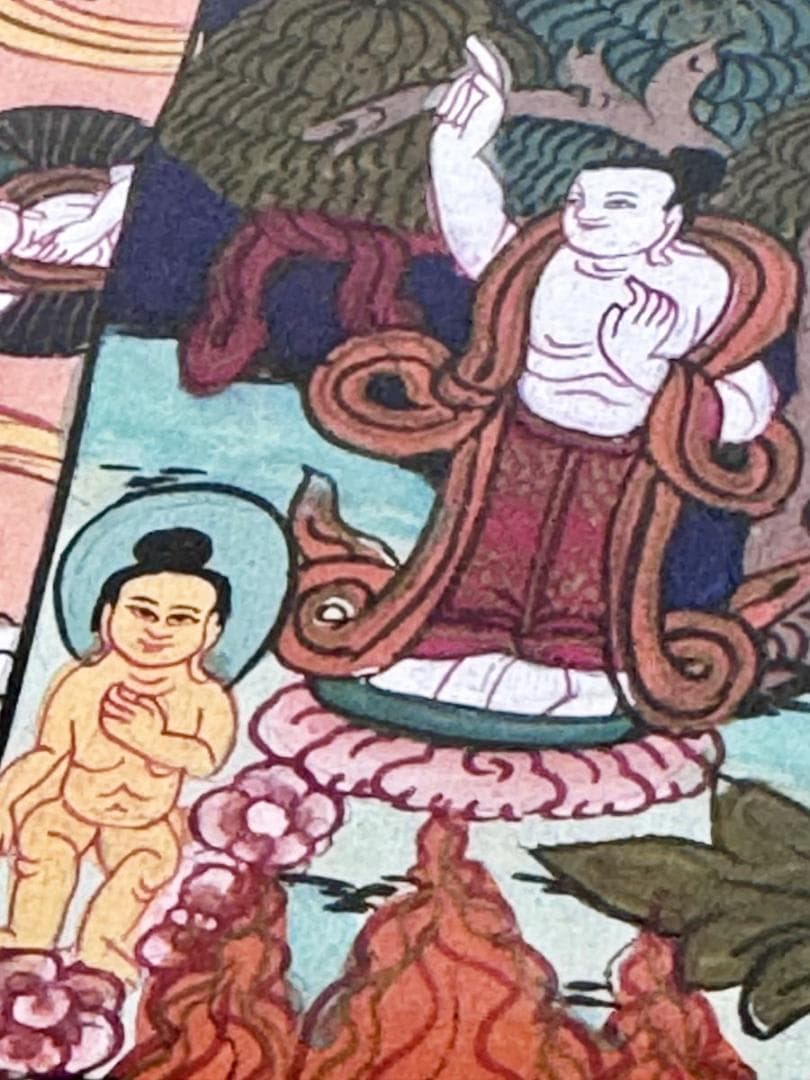 チベットタンカ 曼荼羅マンダラ仏画 絹本 肉筆 仏教美術 中国古玩WWWT133