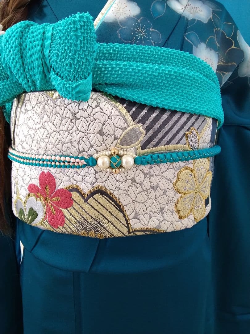 振袖フルセット、正絹振袖成人式、重ね衿、帯揚げ、帯締め、西陣高級袋帯、襦袢