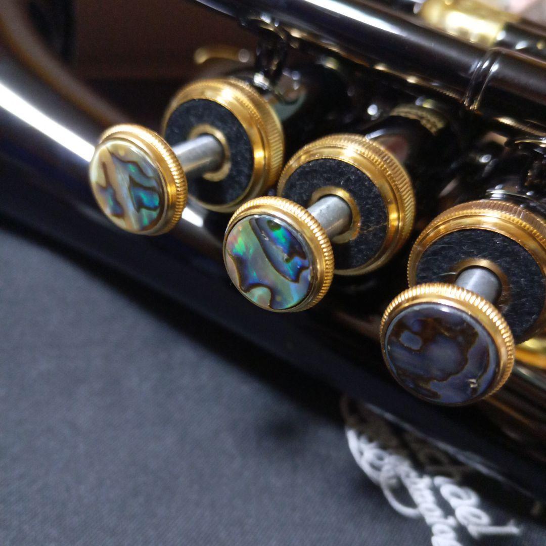 J.マイケル ポケットトランペット TR-400PCL 黒 ボタン アワビ柄