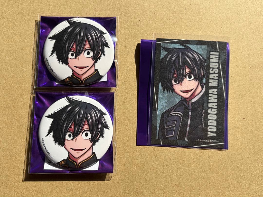 秋田書店　コミケ　C107 桃源暗鬼　缶バッジ　カード　淀川真澄