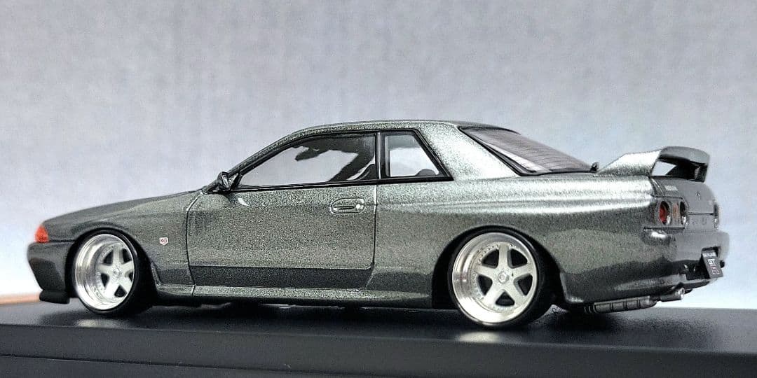 1/43　スカイライン改　R32　GT-R　スカラ－　アルミ製　深リム
