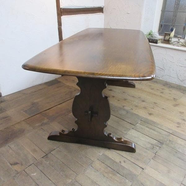 イギリス アンティーク 家具 アーコール ダイニングテーブル 英国製 6002e