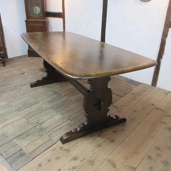 イギリス アンティーク 家具 アーコール ダイニングテーブル 英国製 6002e