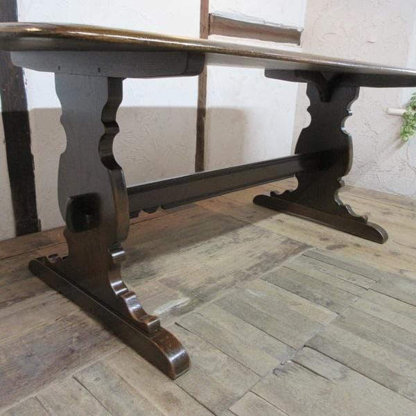 イギリス アンティーク 家具 アーコール ダイニングテーブル 英国製 6002e