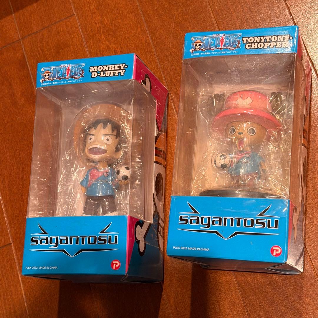 未開封：アニメ『ONE PIECE』とJリーグのサガン鳥栖のコラボ・フィギュア