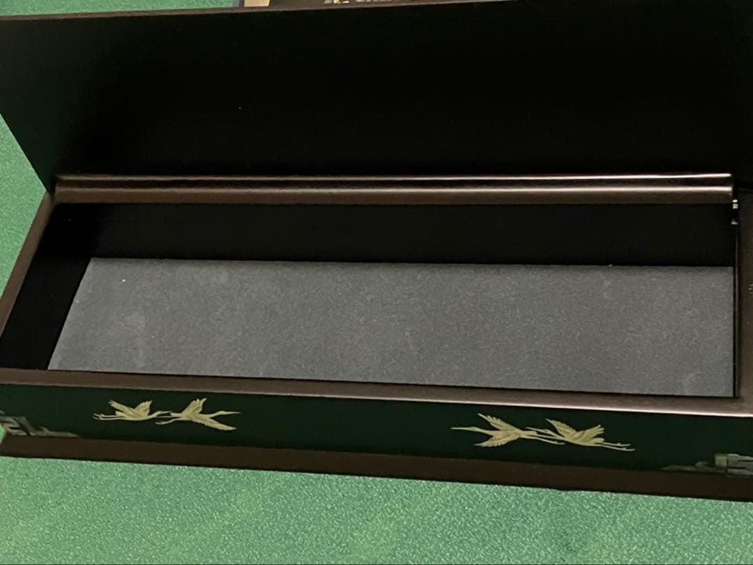 韓国高級螺鈿細工-鶴 3点セット 螺鈿漆器 名刺入れ 宝石箱 小物入れ