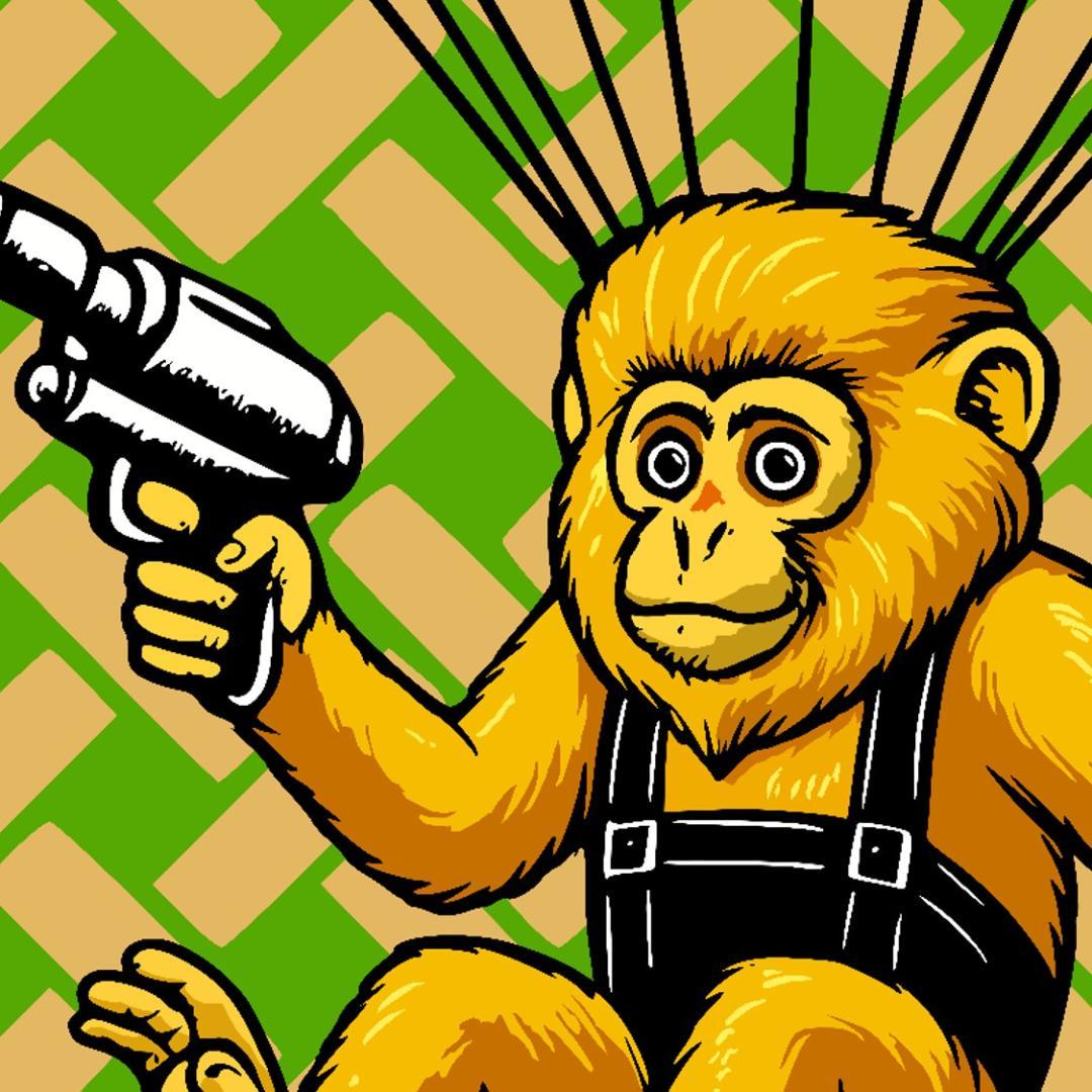 MONKEY MARK ゴールデンモンキー グラフィックアートA1