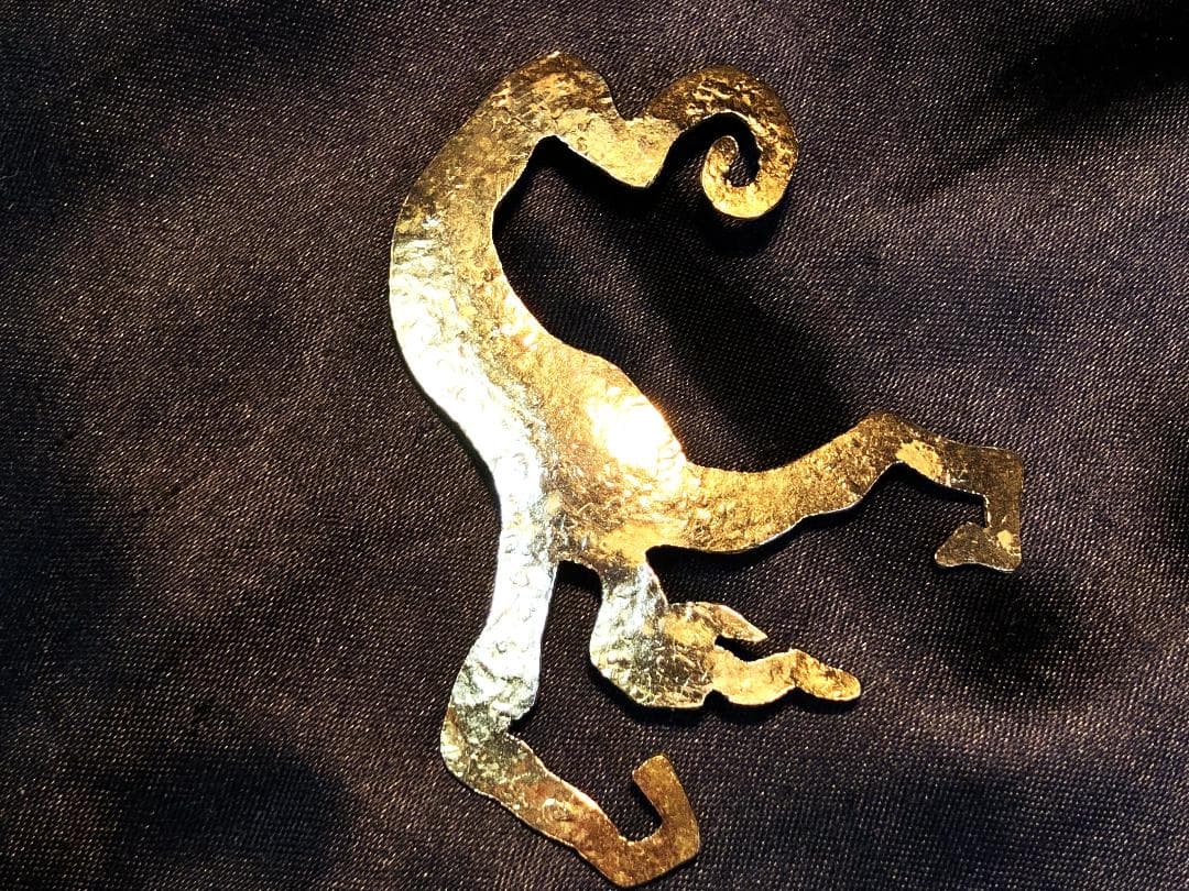 【 HERVÉ VAN DER STRAETEN 純金ブローチ 】　ヴィンテージ