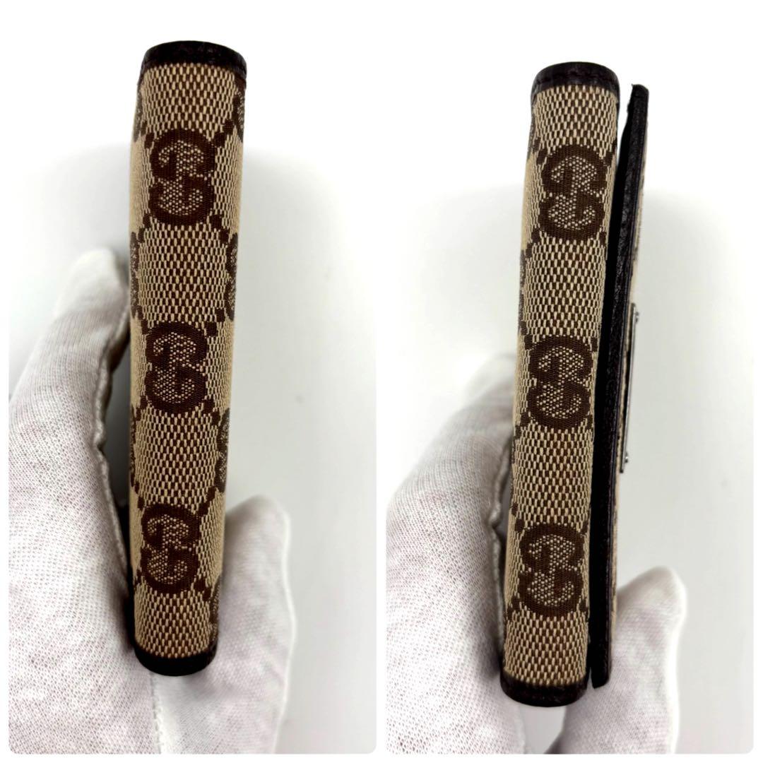 ✨未使用級✨　GUCCI ケース　GG キャンバス　ロゴ金具　小銭入れ