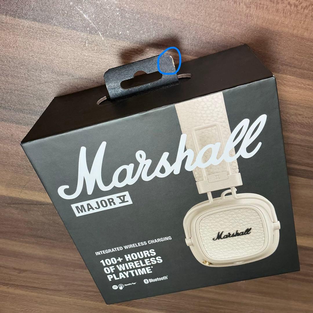 Marshall Major V ワイヤレスヘッドホン クリーム