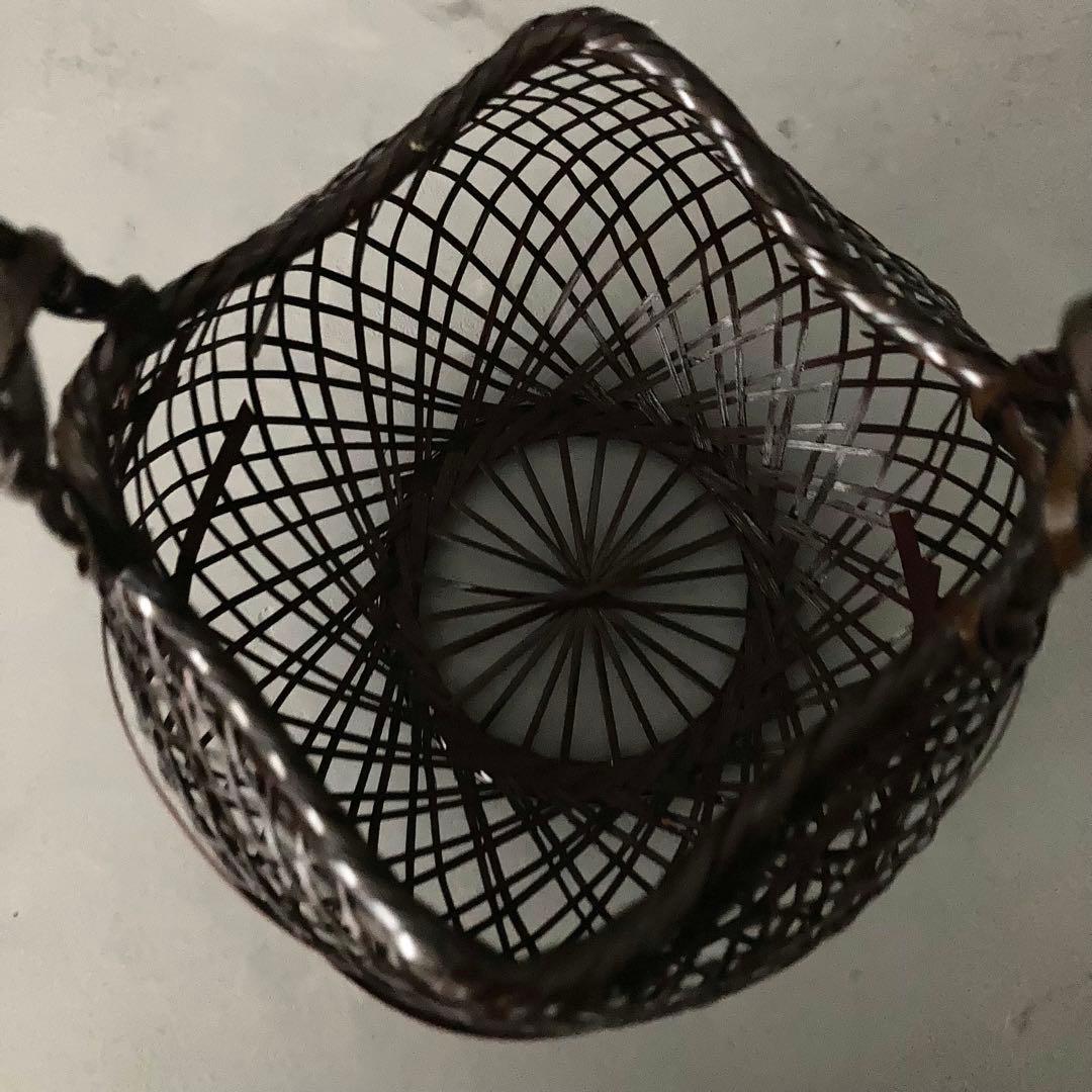 花籠 籠花入 おぐら 花器 茶道具