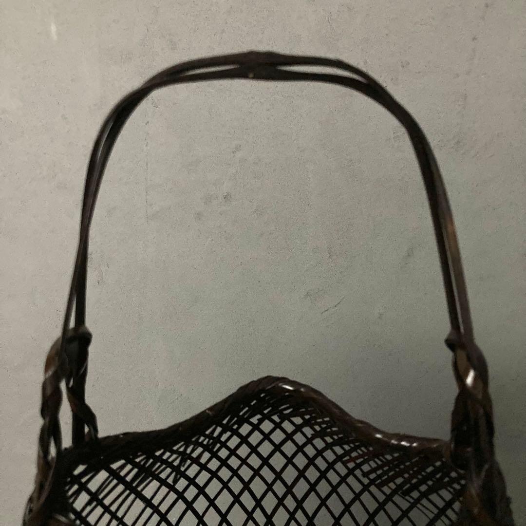 花籠 籠花入 おぐら 花器 茶道具