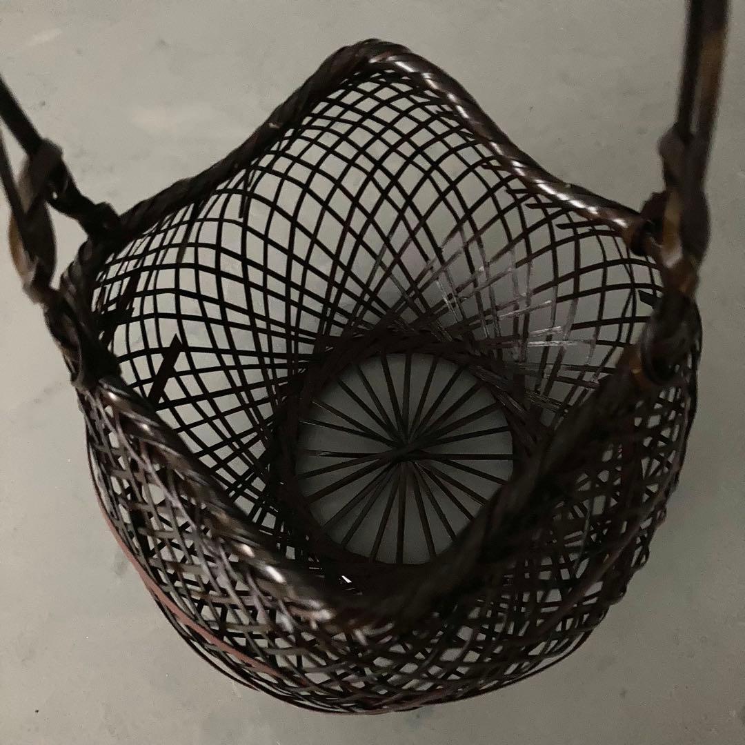 花籠 籠花入 おぐら 花器 茶道具