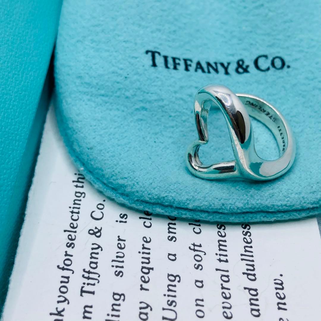 極美品✨ ティファニー リング オープンハート AG925 #14