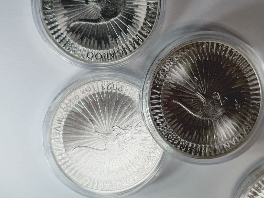 オーストラリア・2023カンガルー銀貨1オンス 5枚セット　 純銀