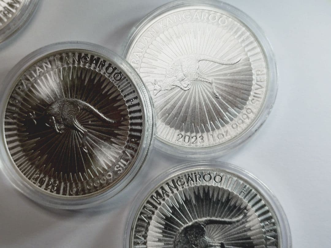 オーストラリア・2023カンガルー銀貨1オンス 5枚セット　 純銀