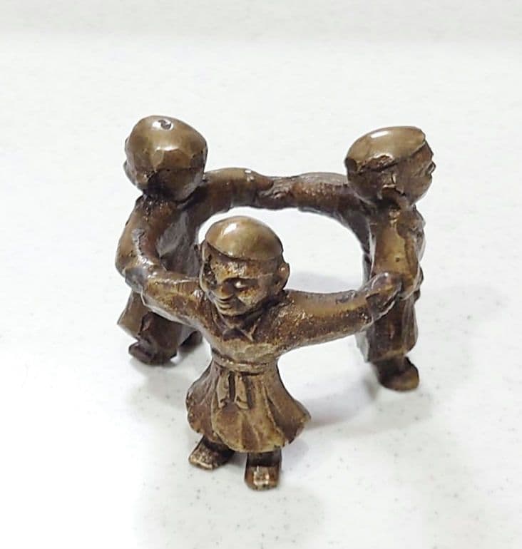 【茶道具】七種蓋置 鋳銅 大野芳光作